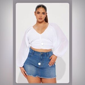 NWT Beautiful White Hamptons Blouse Top